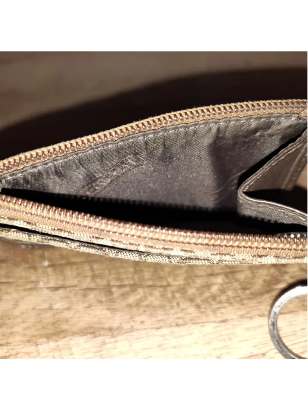 Women's Coach Signature Canvas Key & Card Holder One Size Brown/Beige